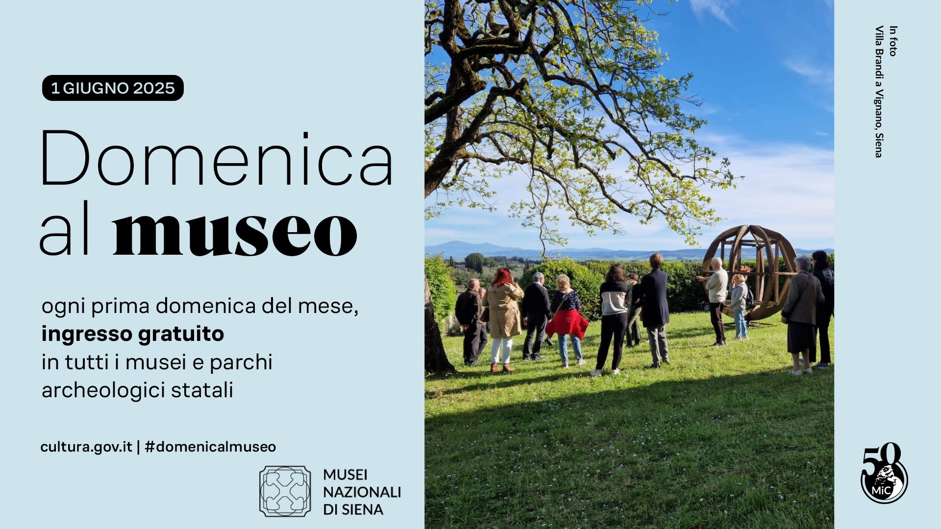 1 giugno 2025 Domenicalmuseo: Villa Brandi